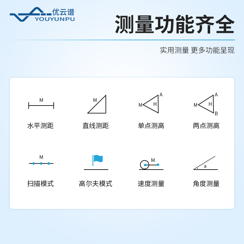 高精度激光测距测高仪